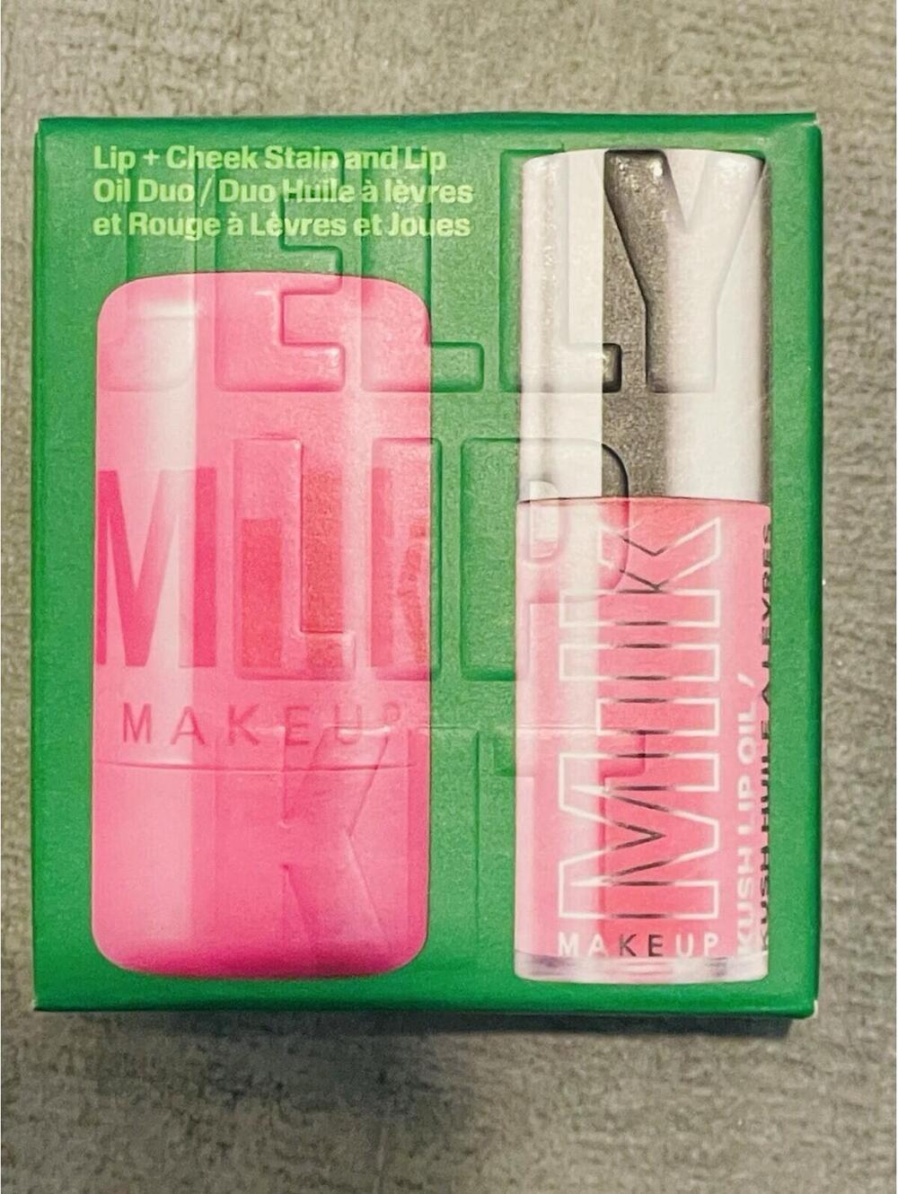 Milk Makeup The Jelly Lip Kit: Lip + Cheek Stain & Lip Oil Duo BURST NIB